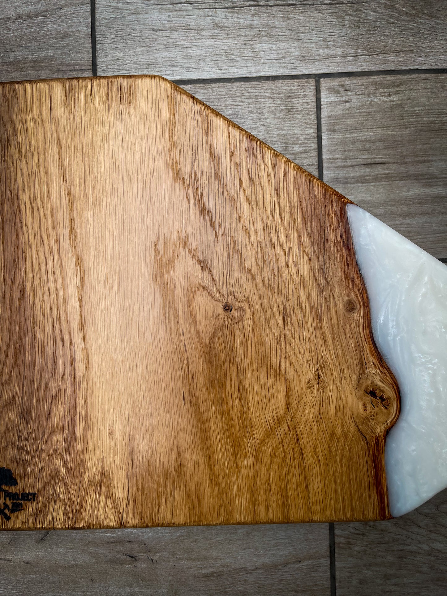 Large Oak Wood Charcuterie Board