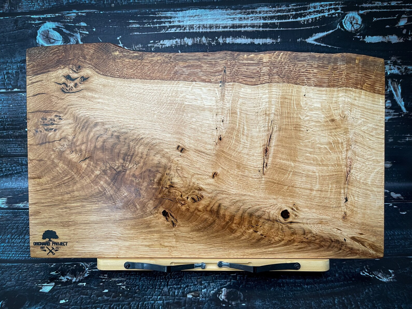 Long Black and White Resin Cutting Board - Project