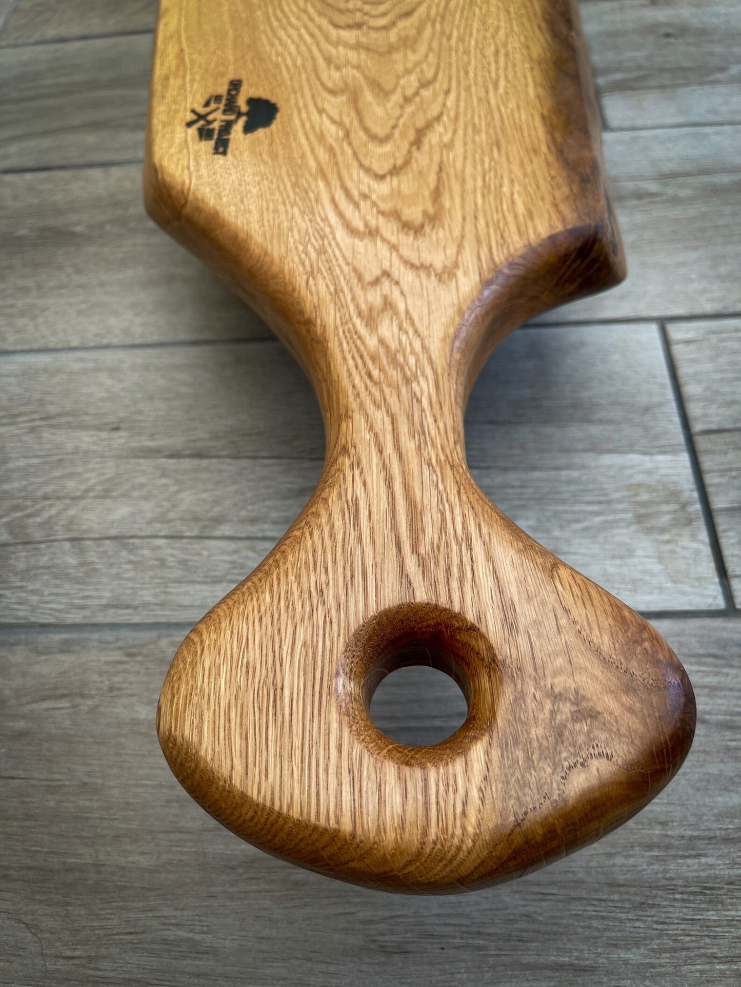 Extra Large Oak Wood and Blue Epoxy Resin Charcuterie Board