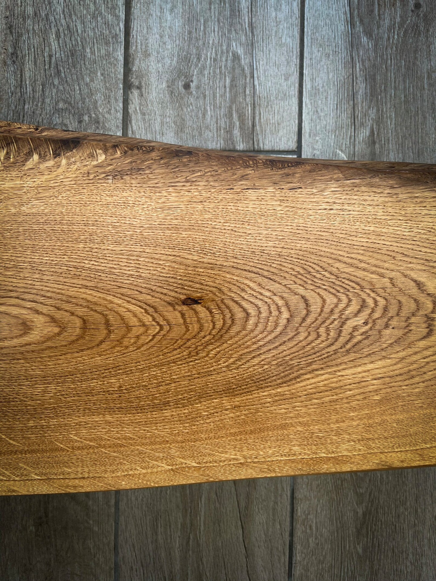 Extra Large Oak Wood and Blue Epoxy Resin Charcuterie Board