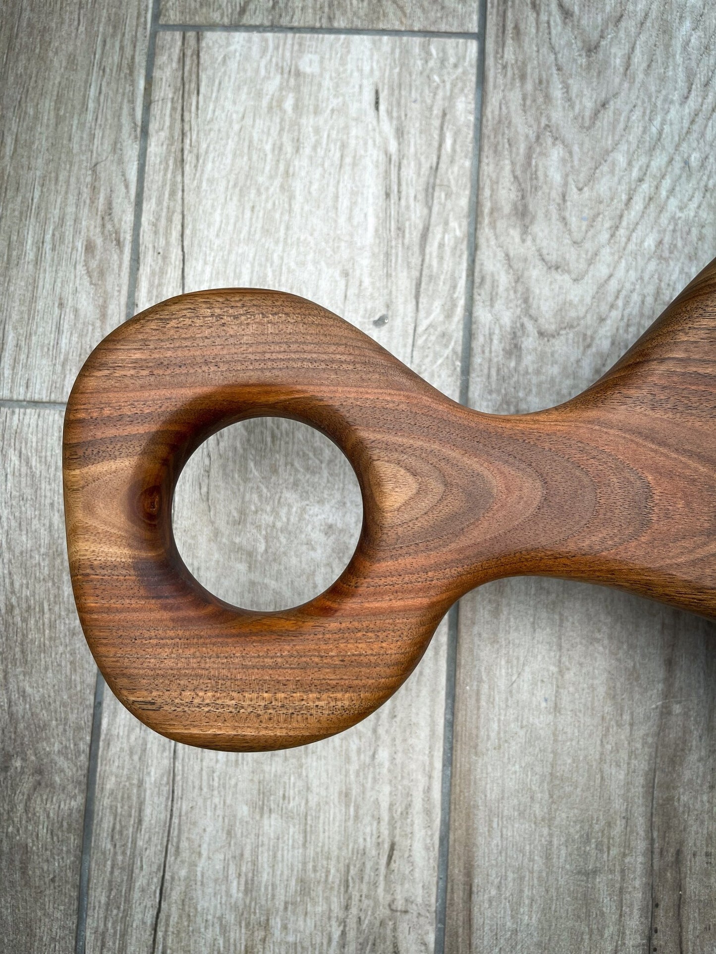Extra Large Walnut Wood and Golden Bronze Epoxy Resin Charcuterie Board