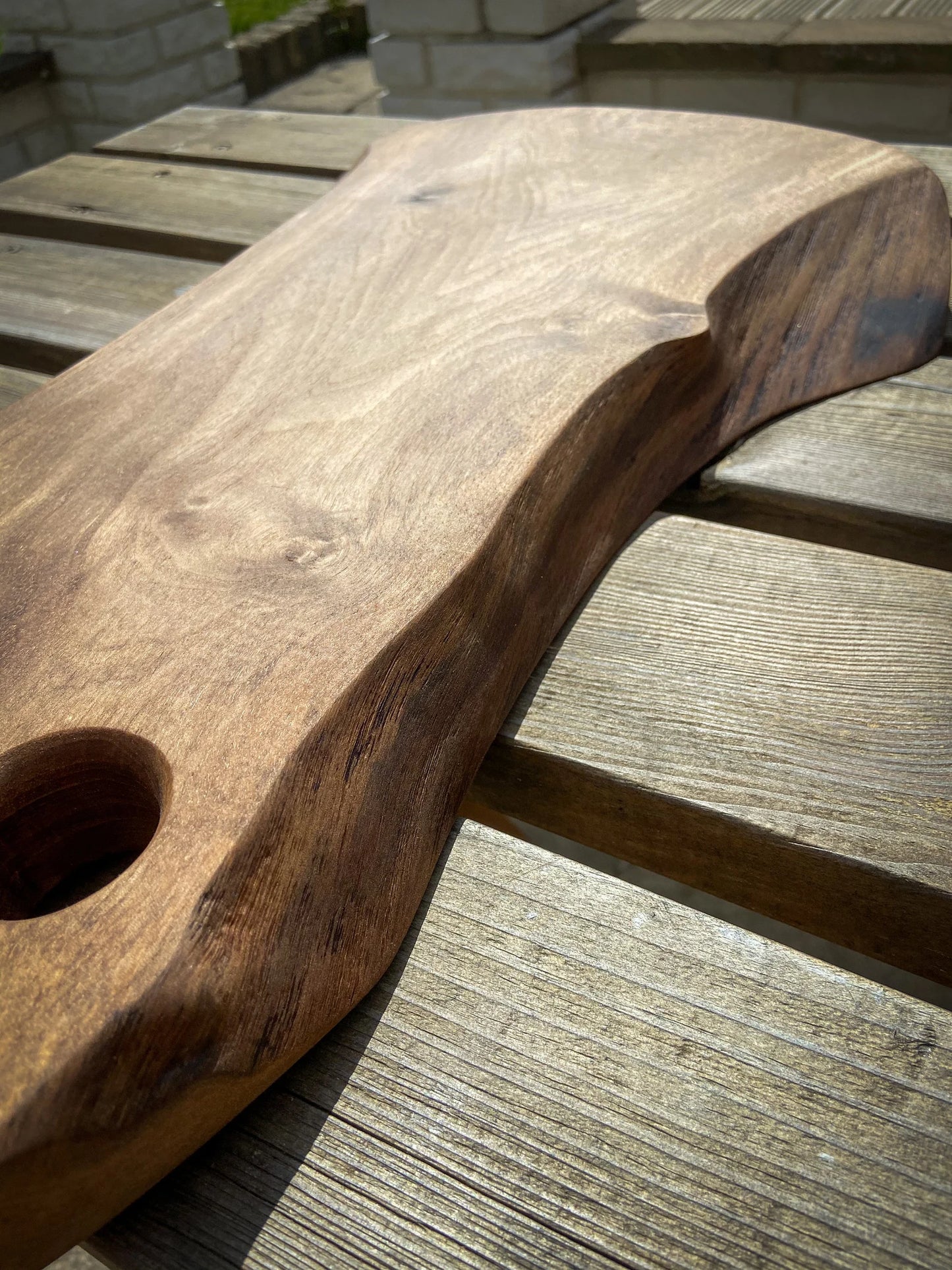 Large English Walnut Wood Charcuterie Board