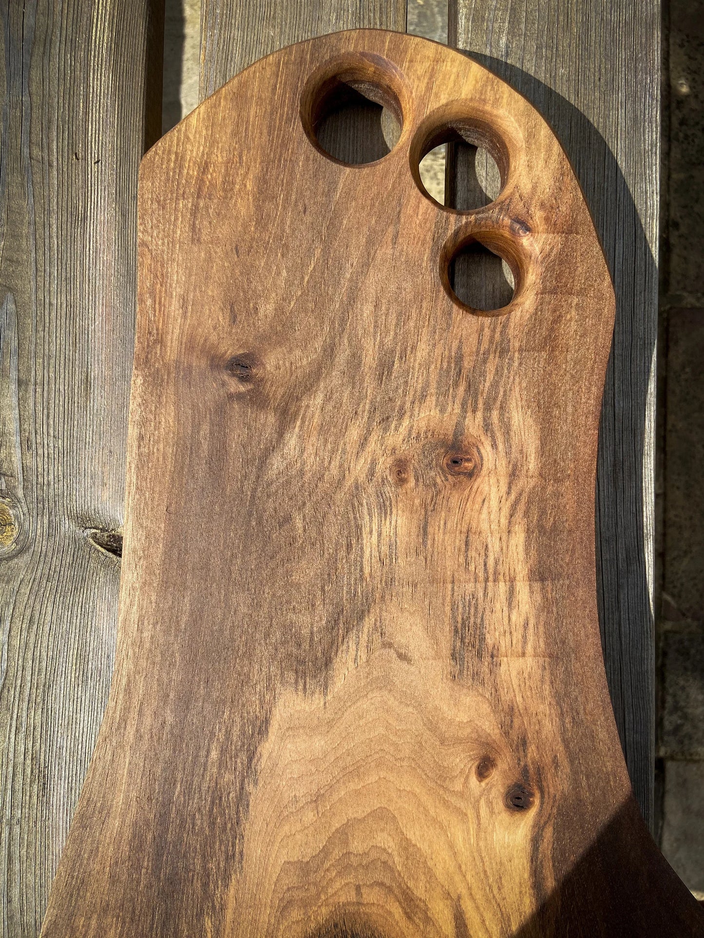 Large English Walnut Wood Charcuterie Board