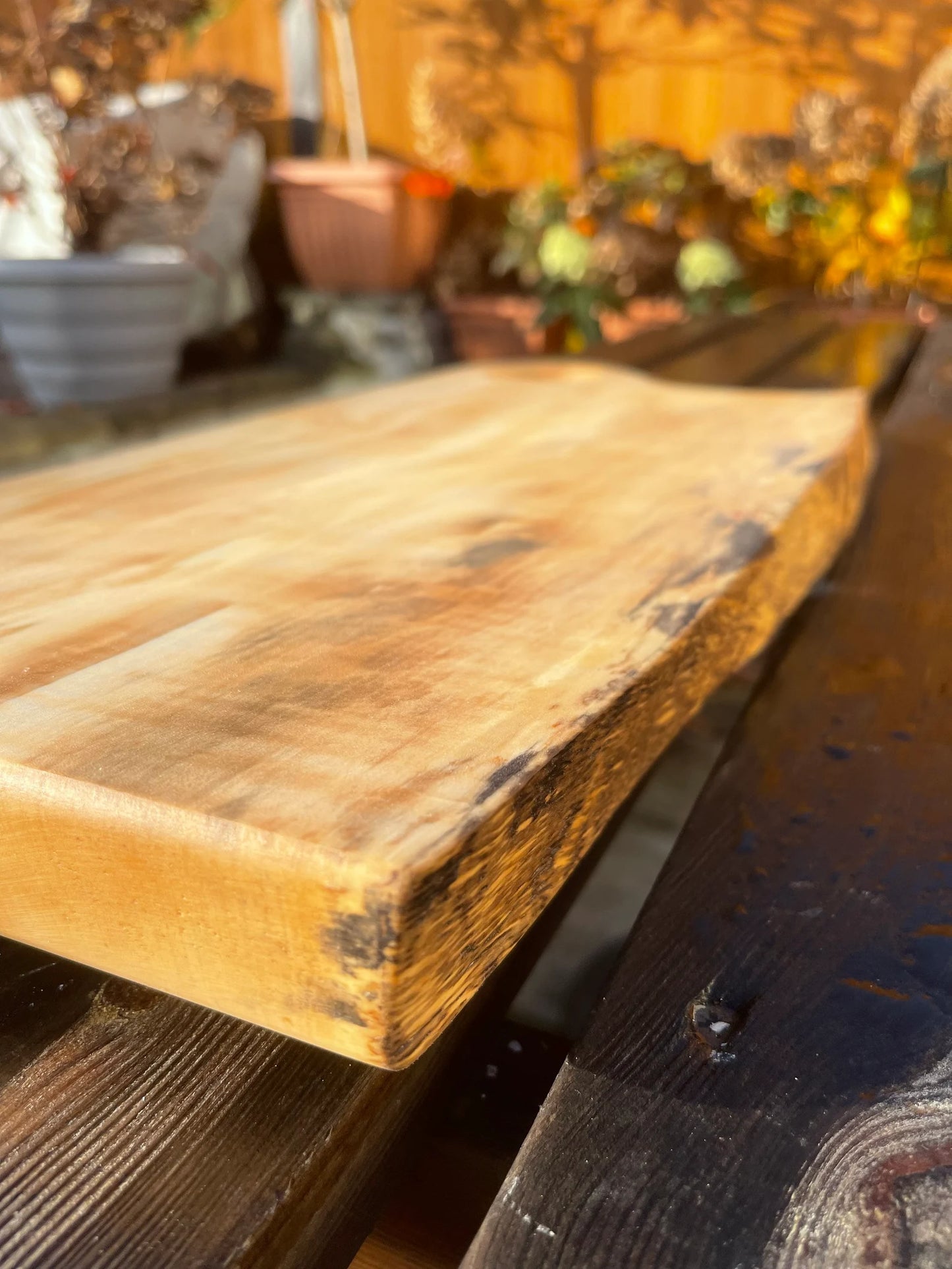 Extra Large Horse Chestnut Wood Charcuterie Board