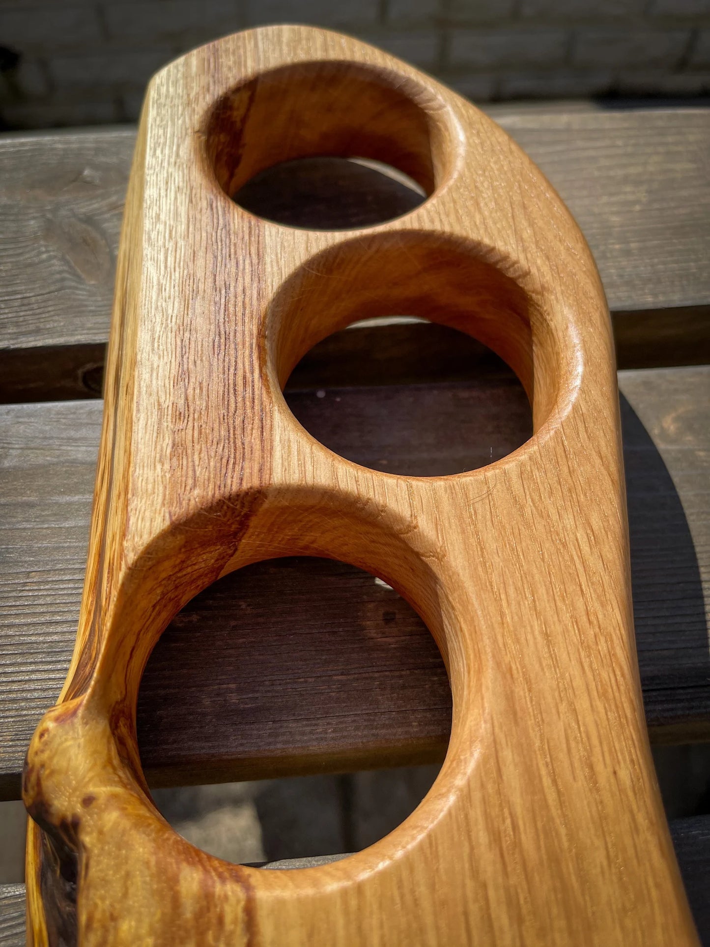 Medium Oak Wood and Dragon's Gold Green Epoxy Resin Charcuterie Board