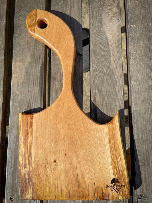 Medium Oak Wood and Blue Epoxy Resin Charcuterie Board