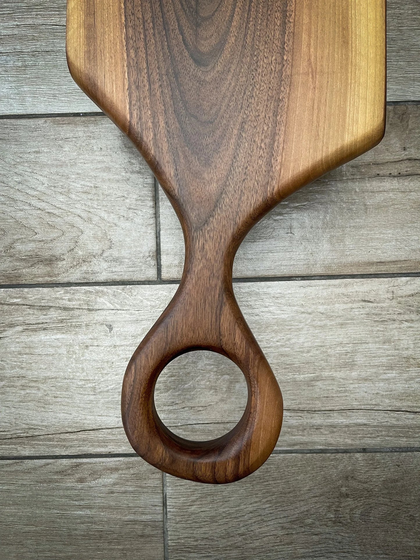 Extra Large Walnut Wood and Green Epoxy Resin Charcuterie Board