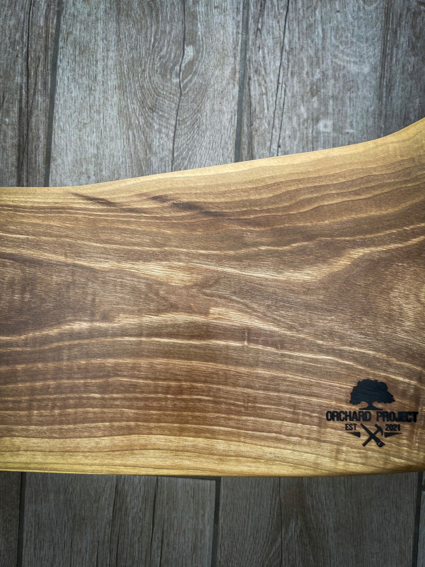 Extra Large Walnut Wood and Green Epoxy Resin Charcuterie Board