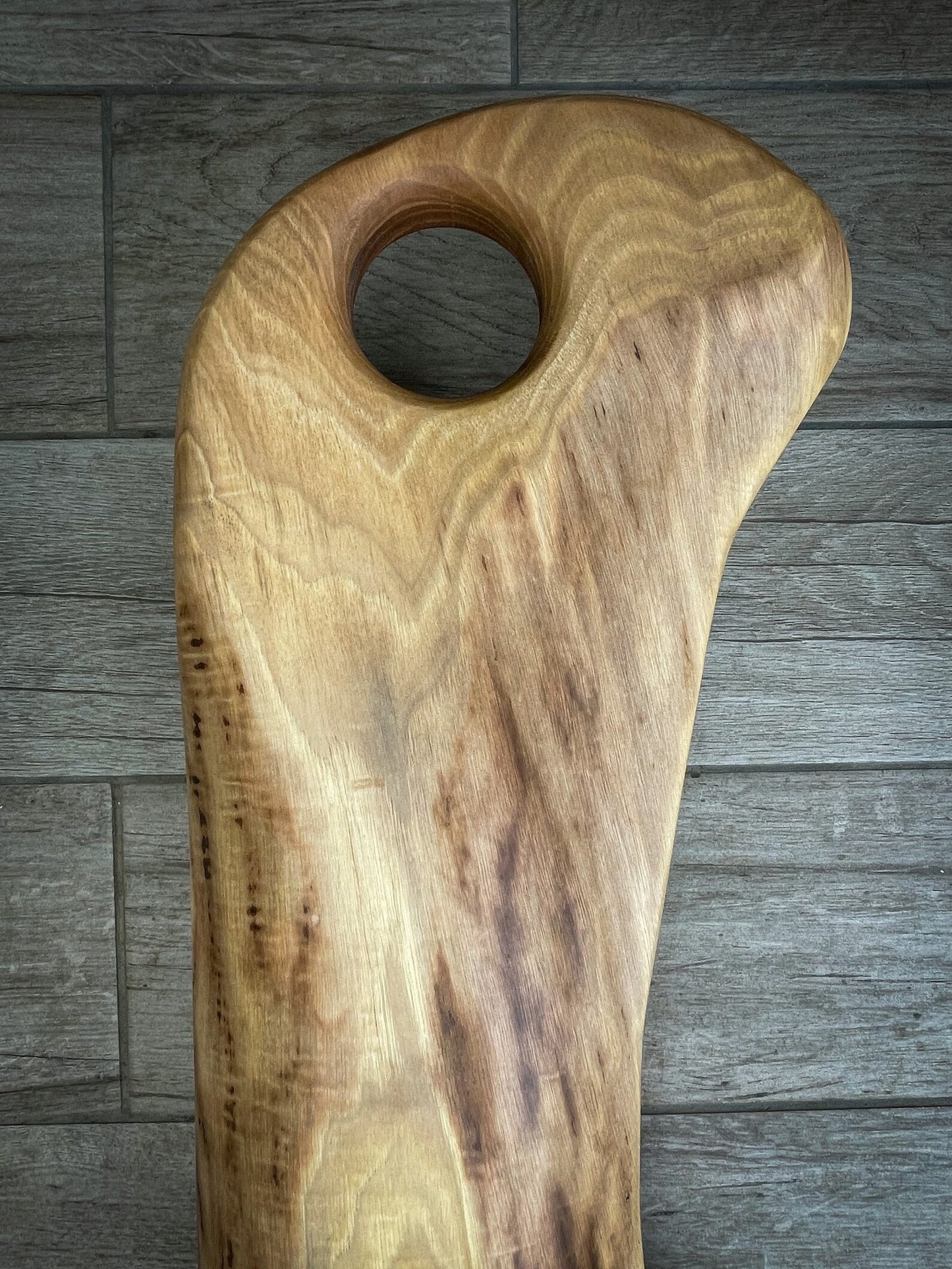 Extra Large Walnut Wood and Green Epoxy Resin Charcuterie Board