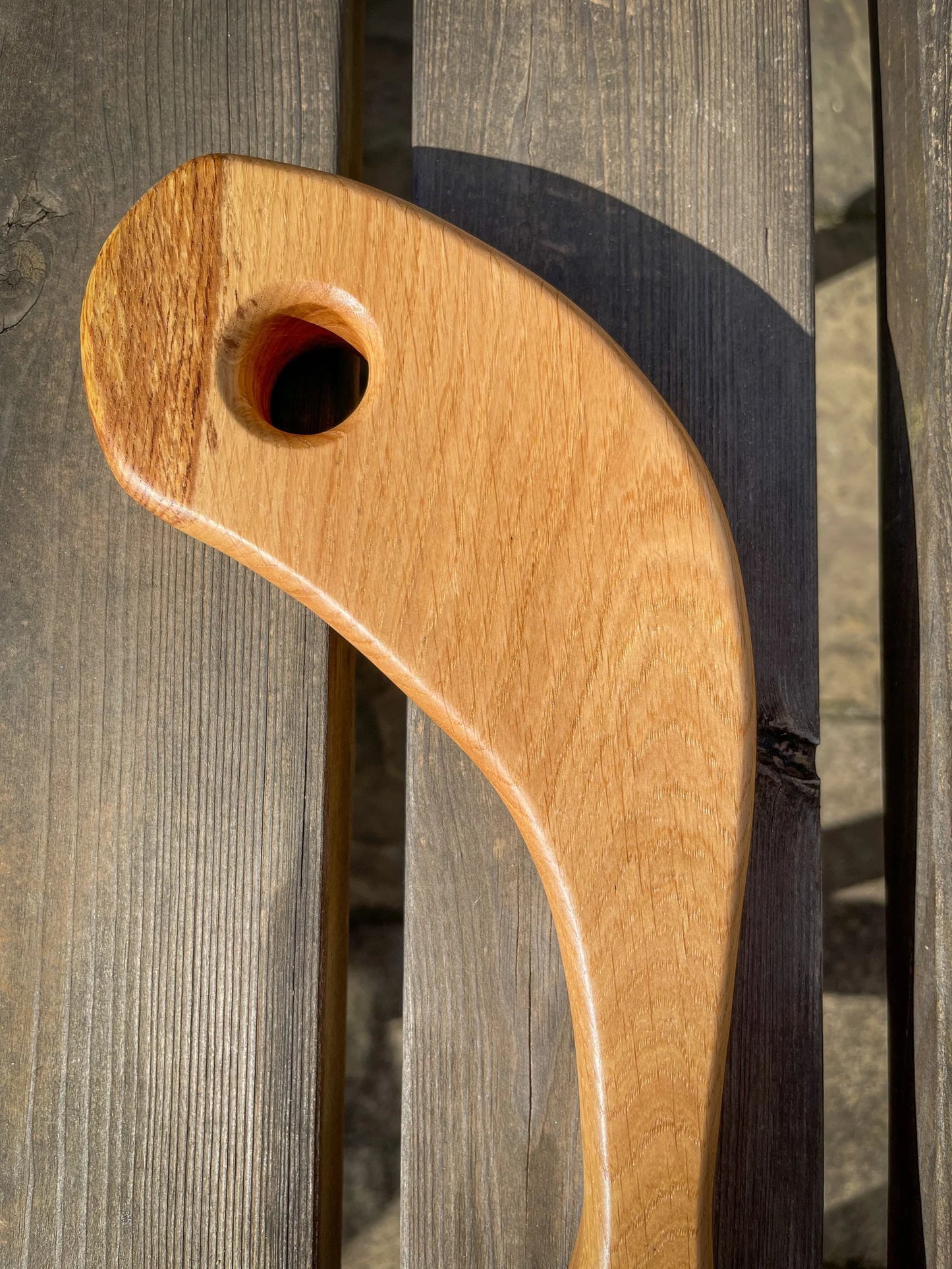 Medium Oak Wood and Blue Epoxy Resin Charcuterie Board